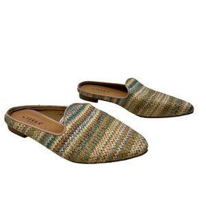 Serra Woven Pointed Toe Mules Multicolor Women’s Size 7